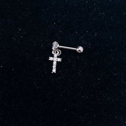 Dangling Cross | Screw Ball Stud (1pc)