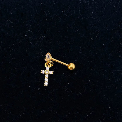 Dangling Cross | Screw Ball Stud (1pc)