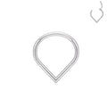 1.2mm Drop | Stainless Steel Seamless Clicker Ring 16G Gauge