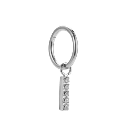 Titanium 1.2mm Seamless Segment Ring + Charm Combo