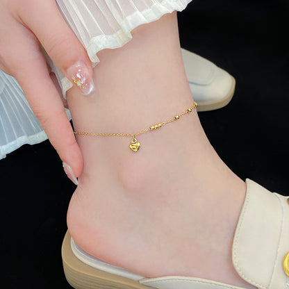 Gold Bead Anklet