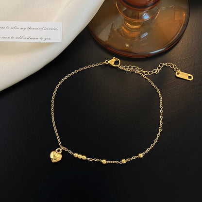 Gold Bead Anklet