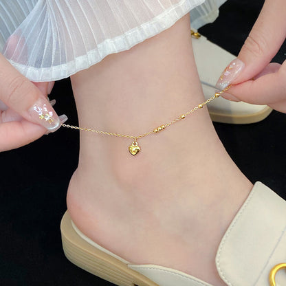 Gold Bead Anklet