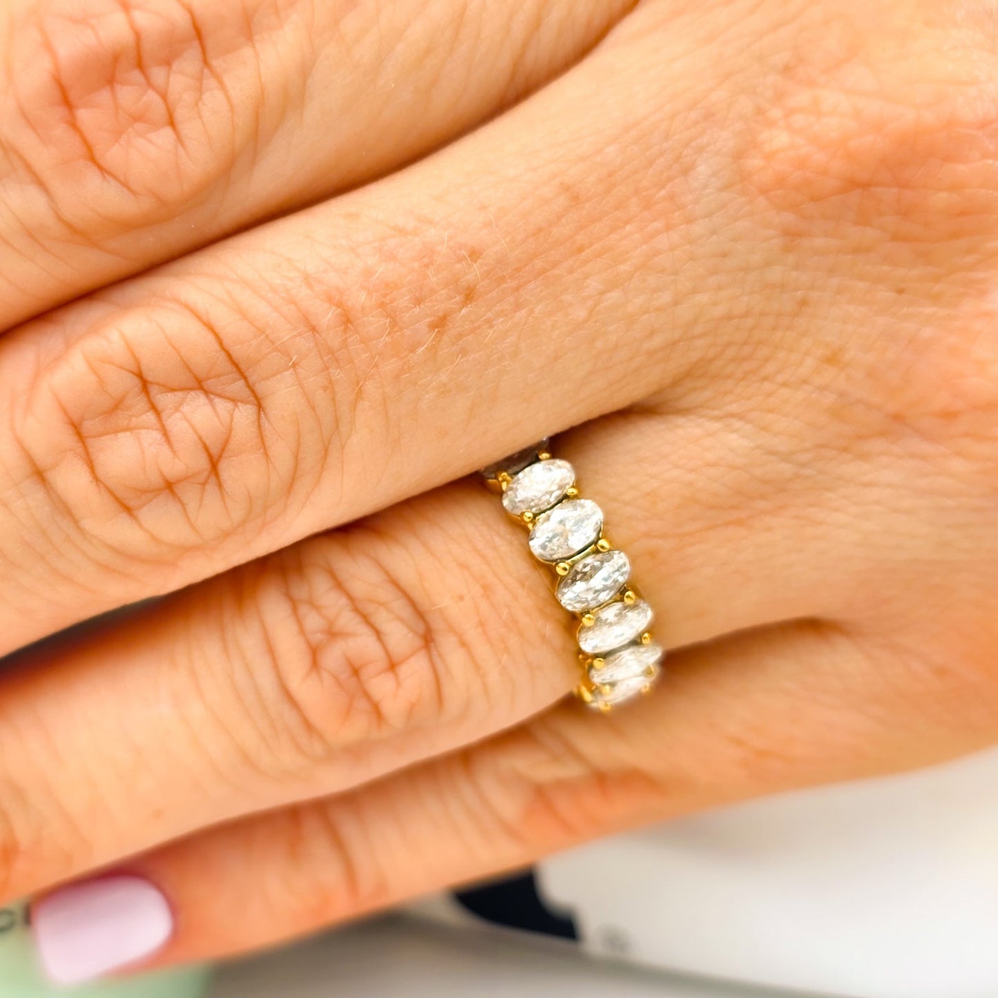 Oval Full Eternity Ring