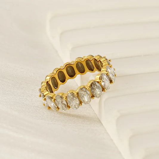 Oval Full Eternity Ring