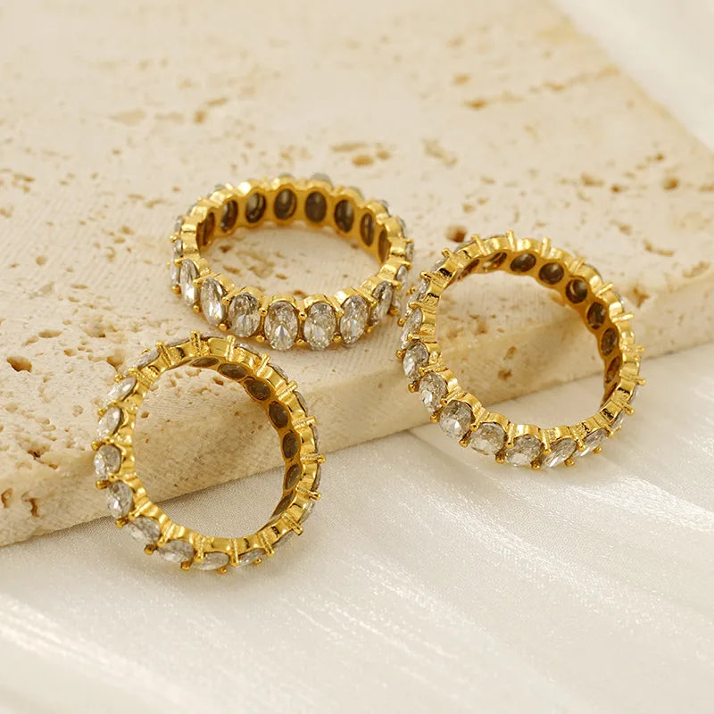 Oval Full Eternity Ring