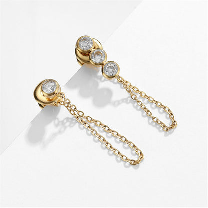 Asymmetric Chain Studs