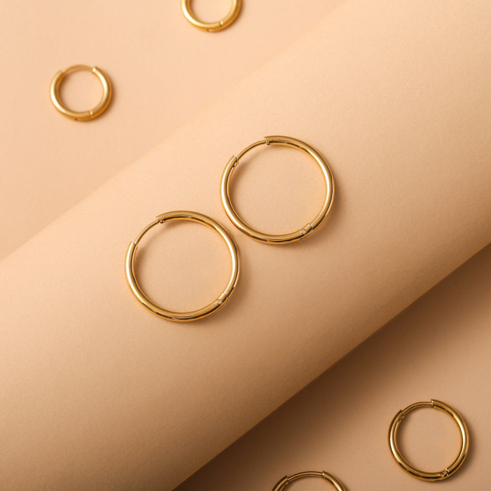 Waterproof Hoop Earring Set