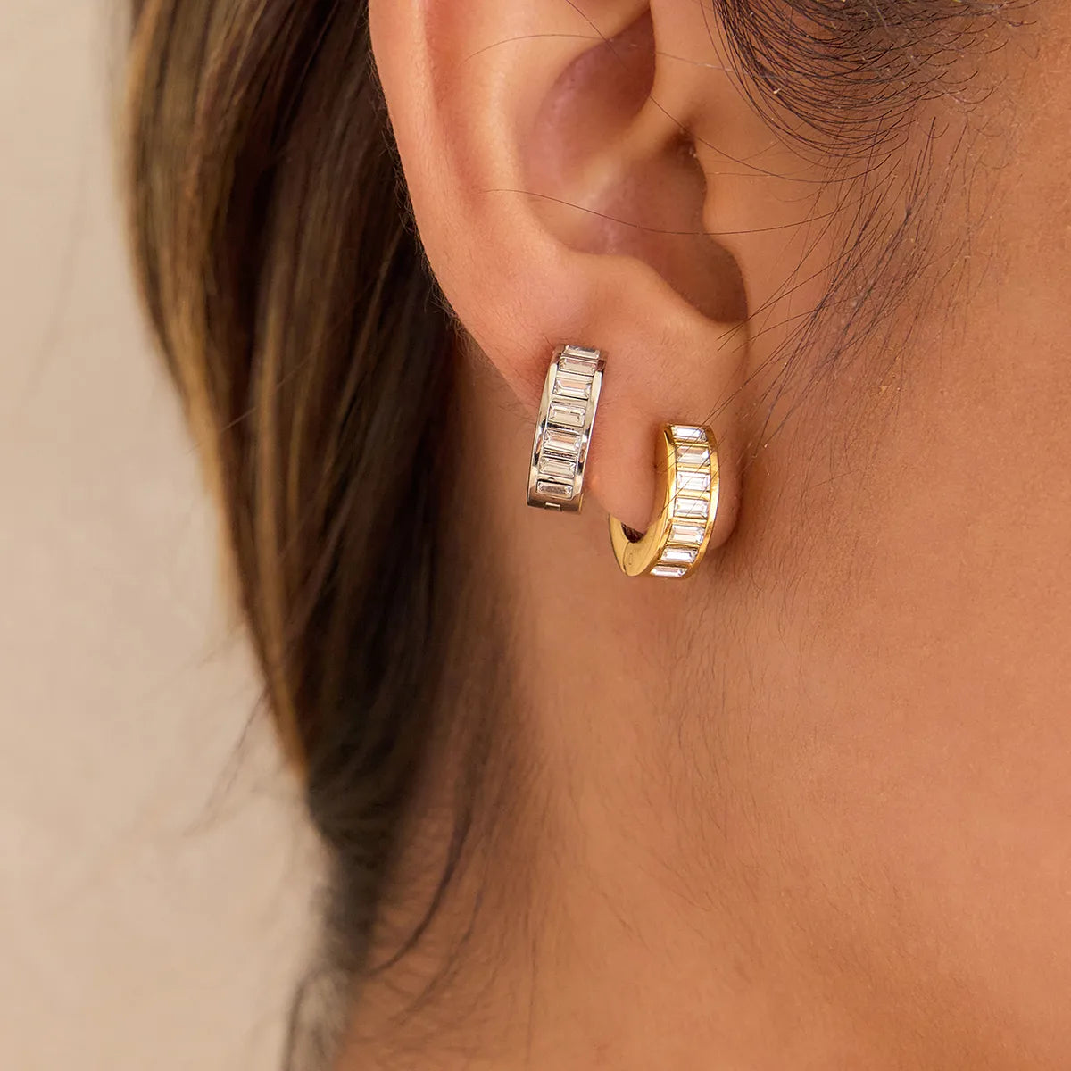 Grace Huggie Earrings