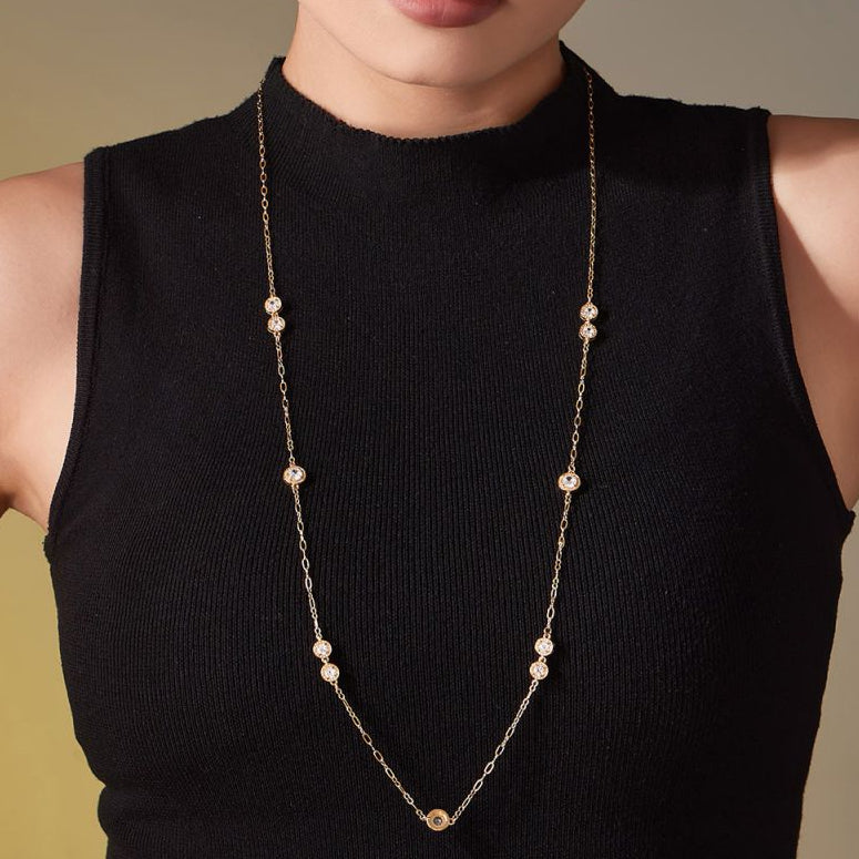 82cm Halo Long Necklace