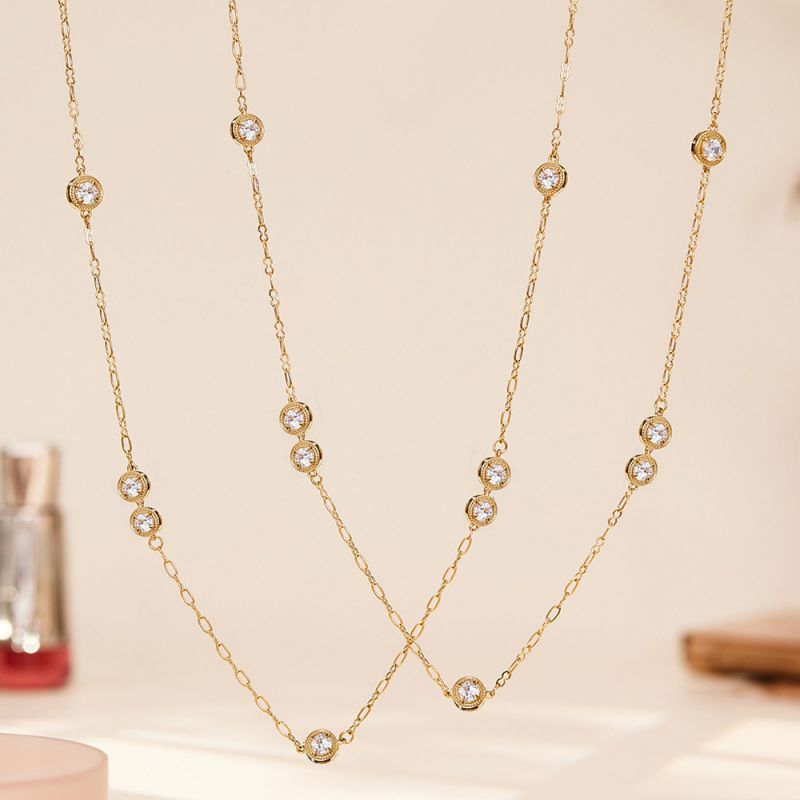 82cm Halo Long Necklace