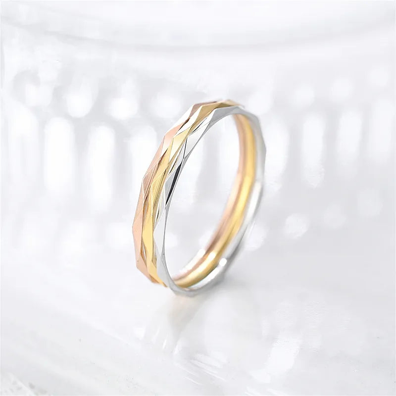 Hammered Stack Ring