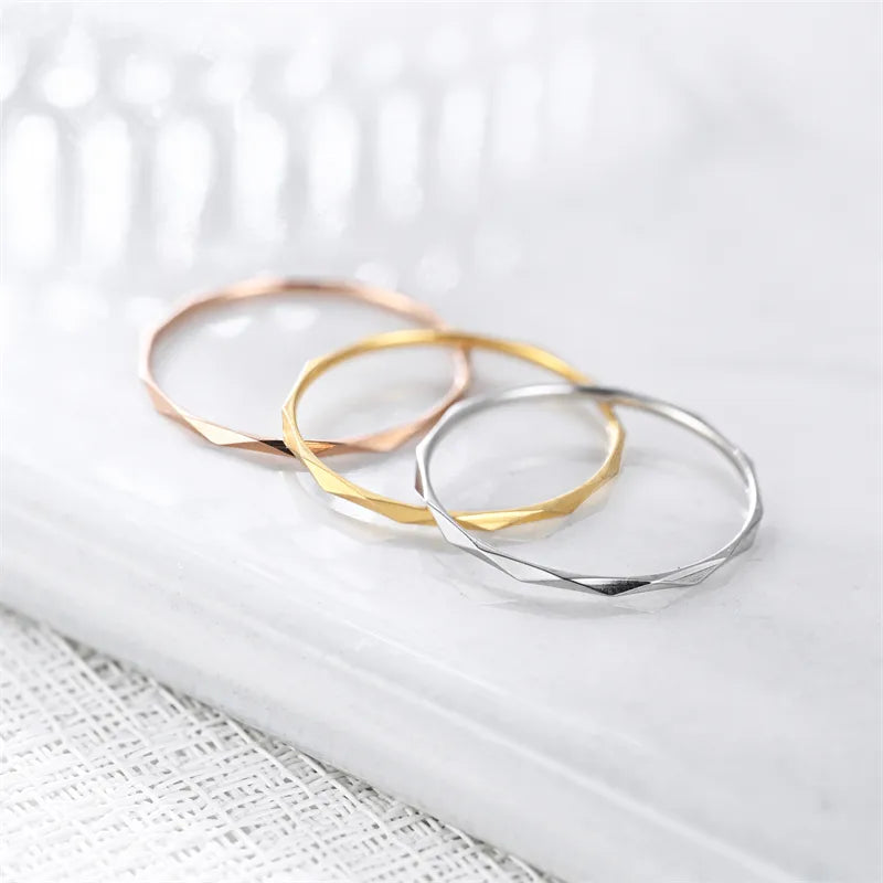 Hammered Stack Ring