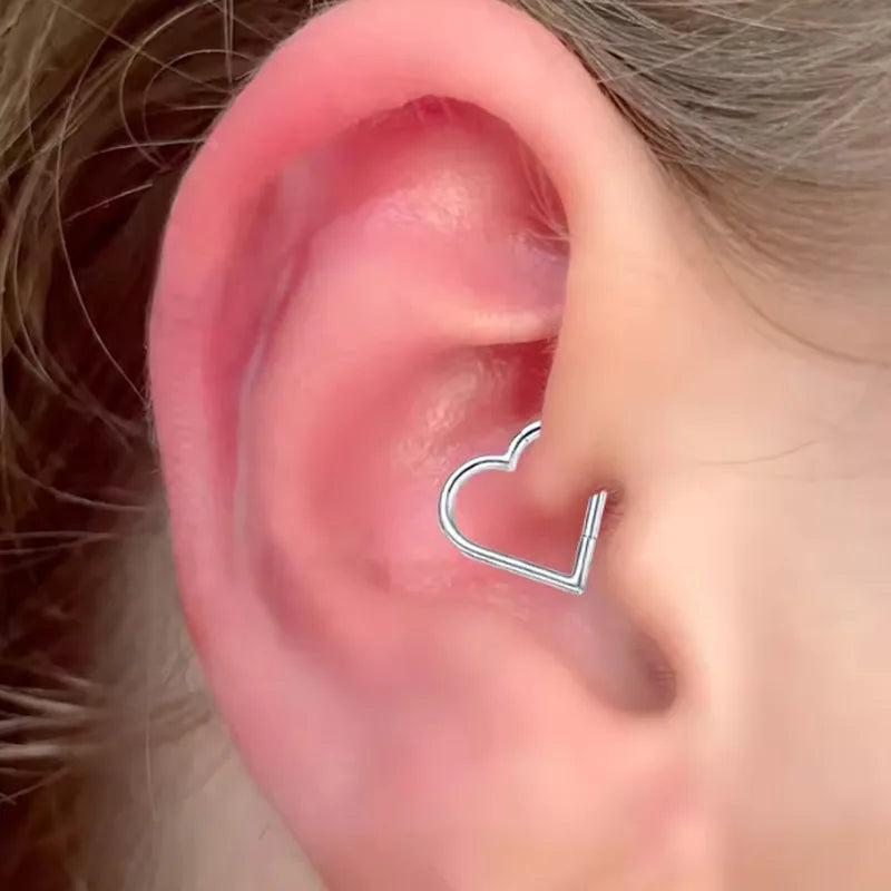 1.2mm Heart | G23 Titanium Seamless Clicker Ring 16G Gauge