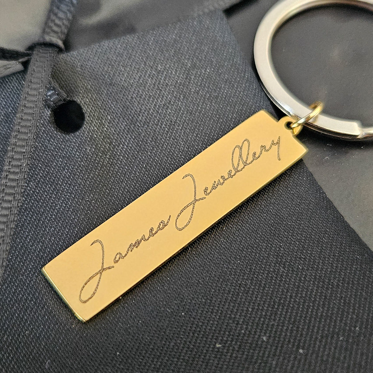 The Jam Key Rings Engraved Key Ring – James Jewellery