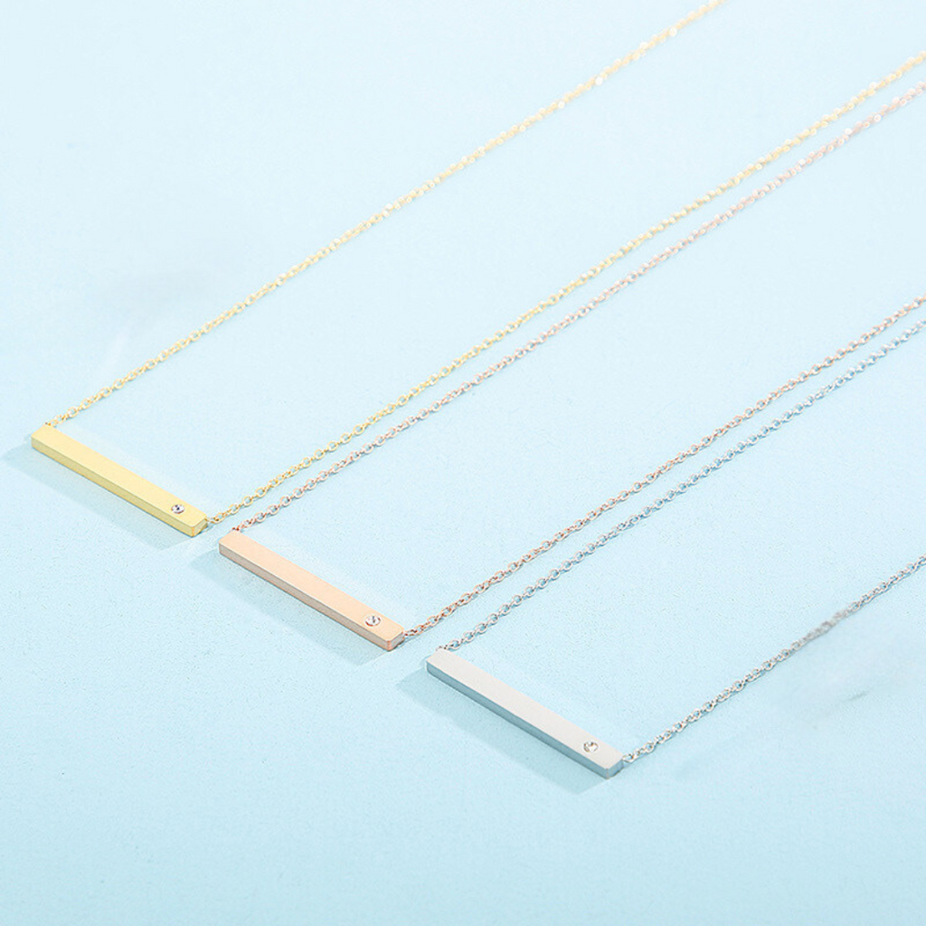 Mantra Engraved Necklace