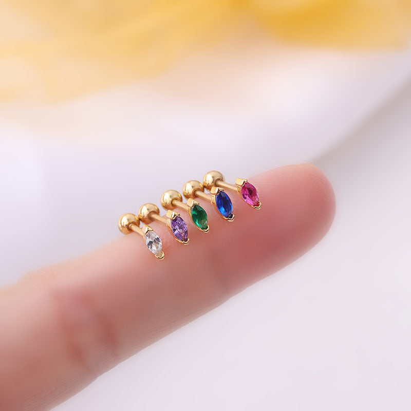 Colour Marquise | Screw Ball Stud