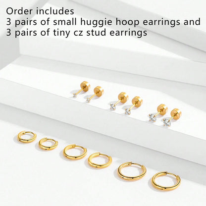 Waterproof Mixed Earring Set