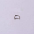 1.2mm Moon | Stainless Steel Seamless Clicker Ring 16G Gauge