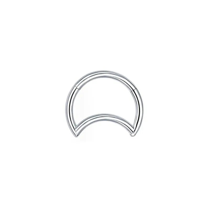 1.2mm Moon | Stainless Steel Seamless Clicker Ring 16G Gauge