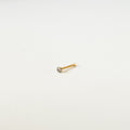 Tiny Diamante Bezel | Straight Nose Stud (1pc single)