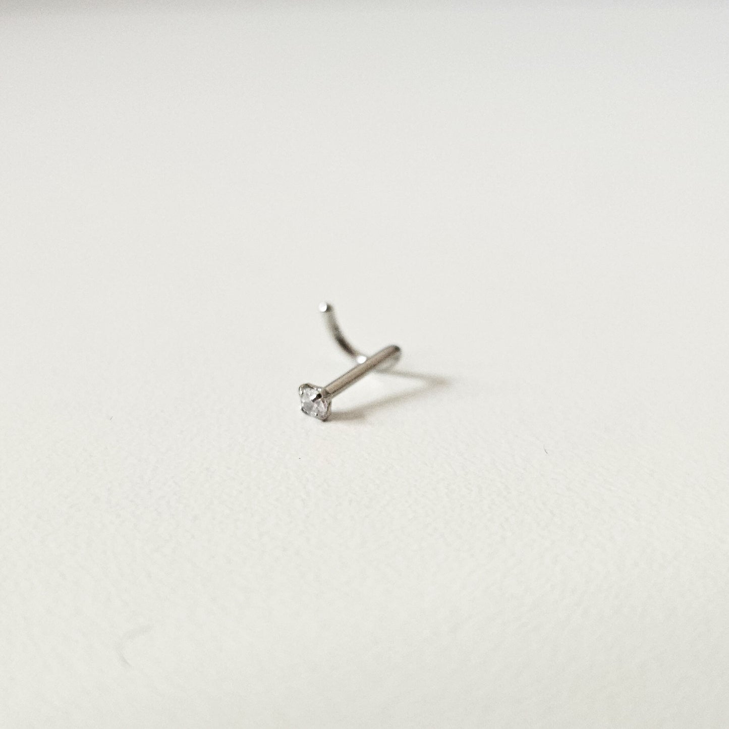 2mm Diamante | S Curved Nose Stud (1pc single)