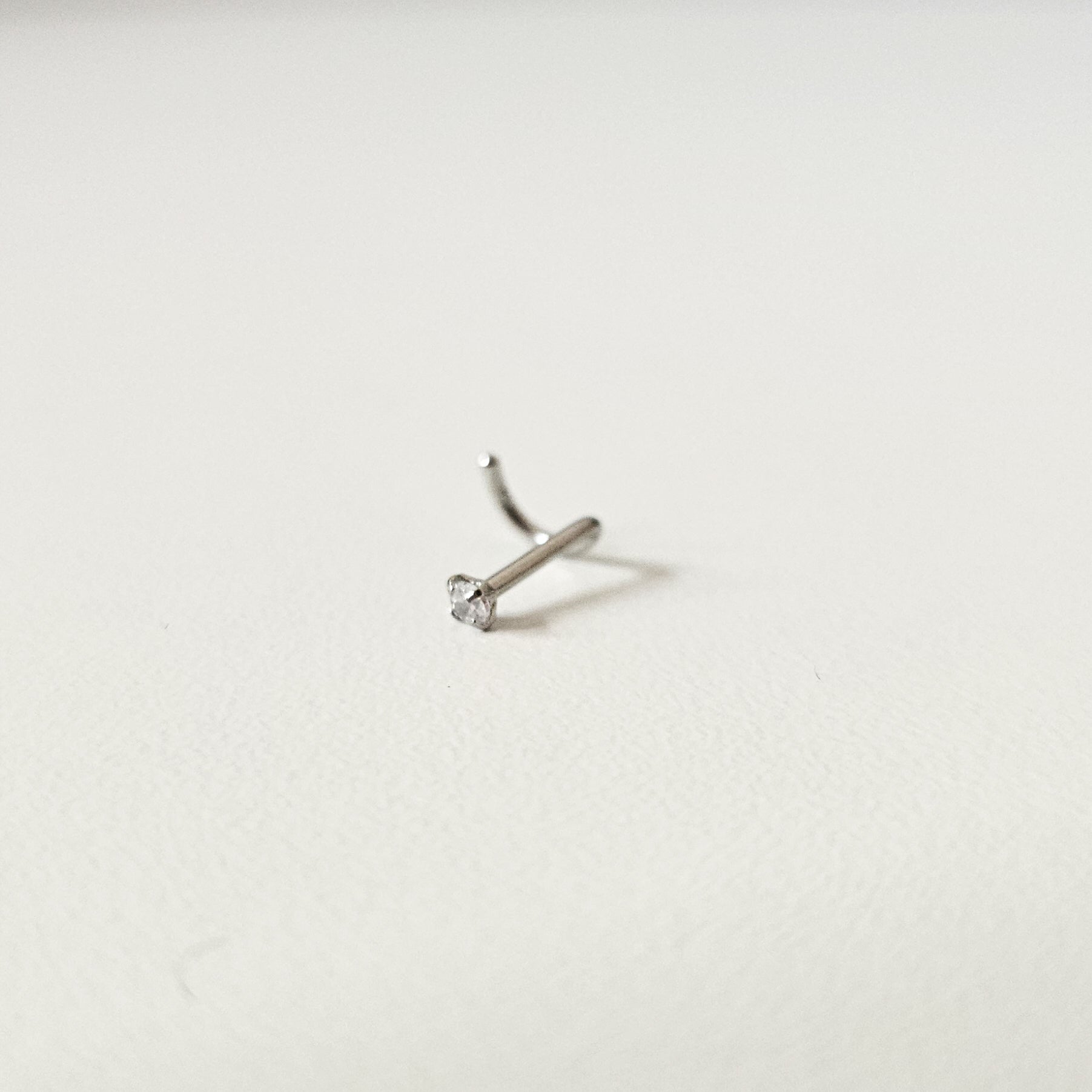 2mm Diamante | S Curved Nose Stud (1pc single)