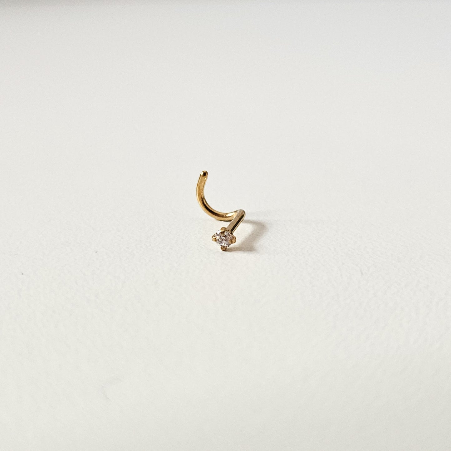 2mm Diamante | S Curved Nose Stud (1pc single)