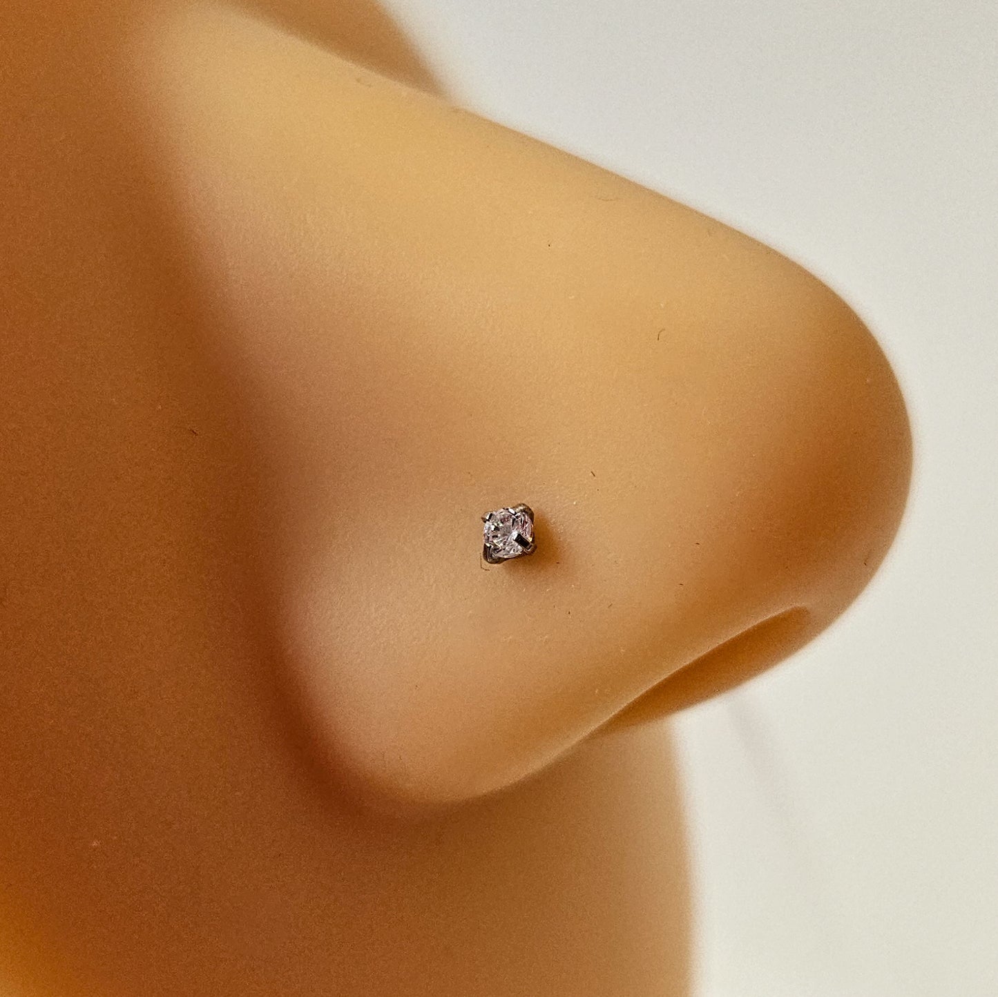 2mm Diamante | S Curved Nose Stud (1pc single)