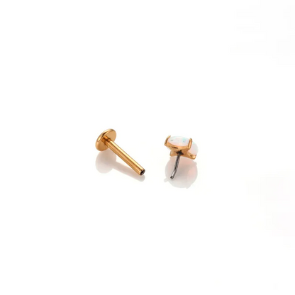 5mm Opal | Threadless Flat Back Stud