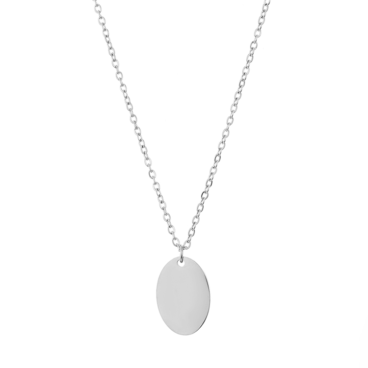 Oval Disc Necklace