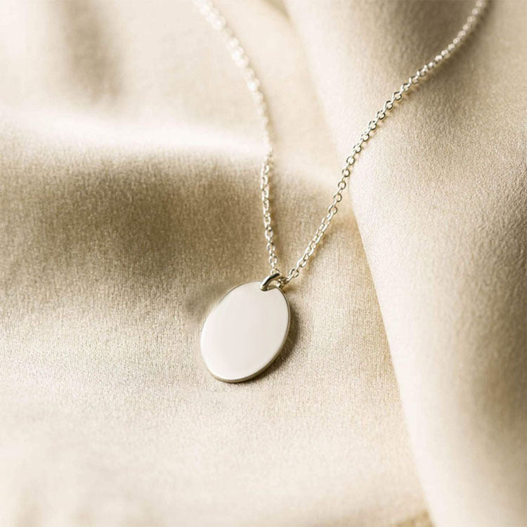 Oval Disc Necklace