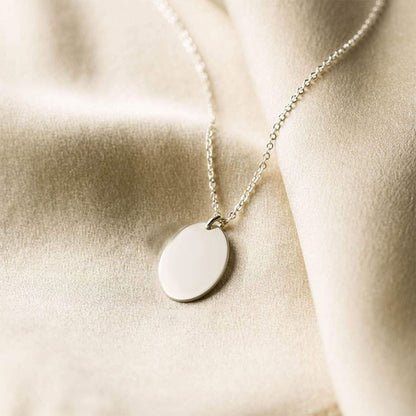 Oval Disc Necklace