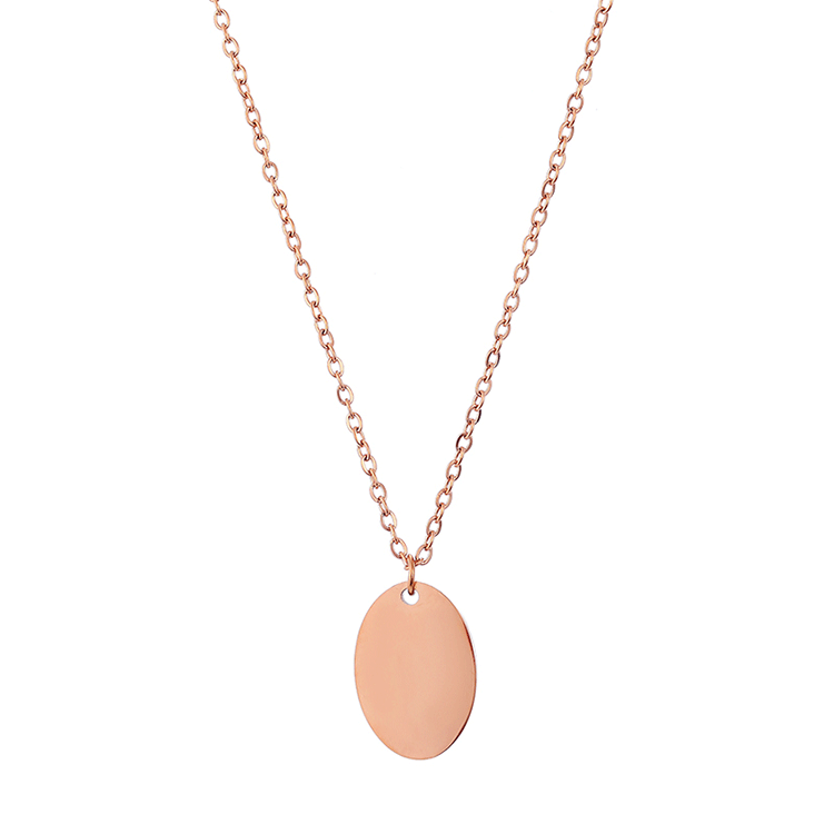 Oval Disc Necklace
