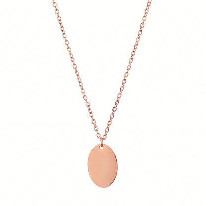 Oval Disc Necklace