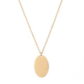 Oval Disc Necklace