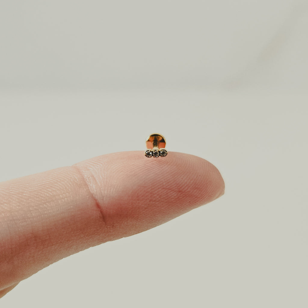 Pixel | G23 Titanium Flat Back Stud