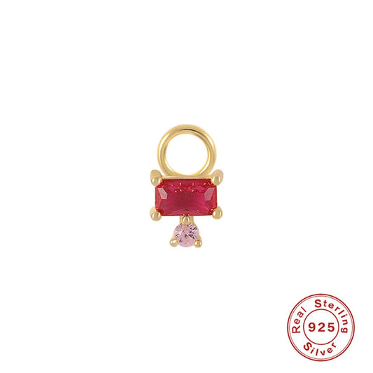 Pink Cake  | Sterling Silver Earring Charm