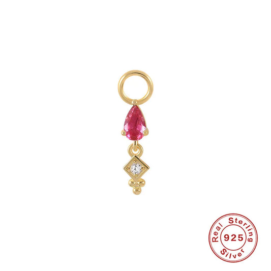 Pink Royale | Sterling Silver Earring Charm