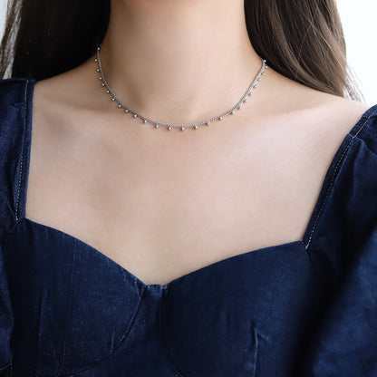 Silver Droplet Necklace