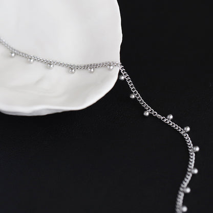 Silver Droplet Necklace