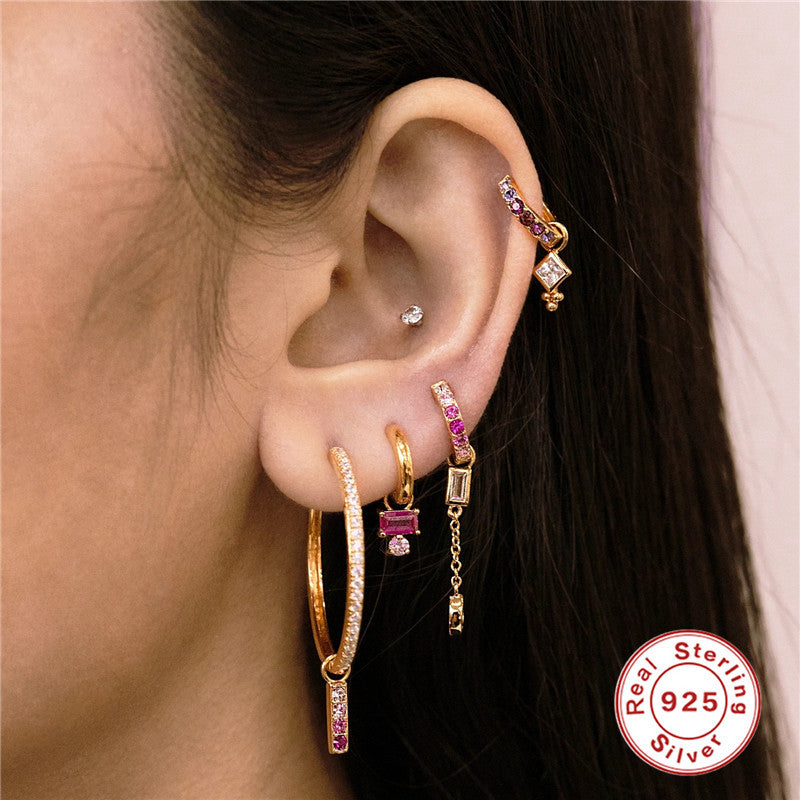 Pink Cake  | Sterling Silver Earring Charm