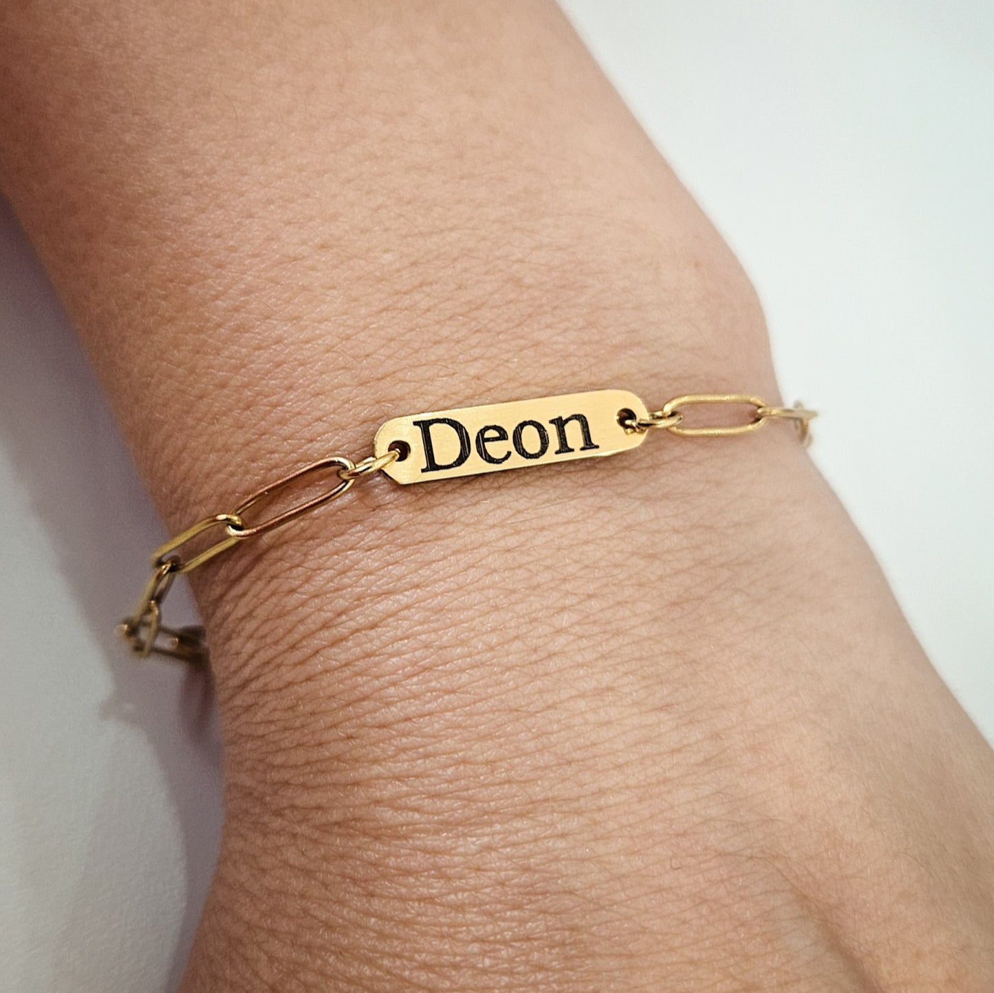 Tag Engraved Bracelet