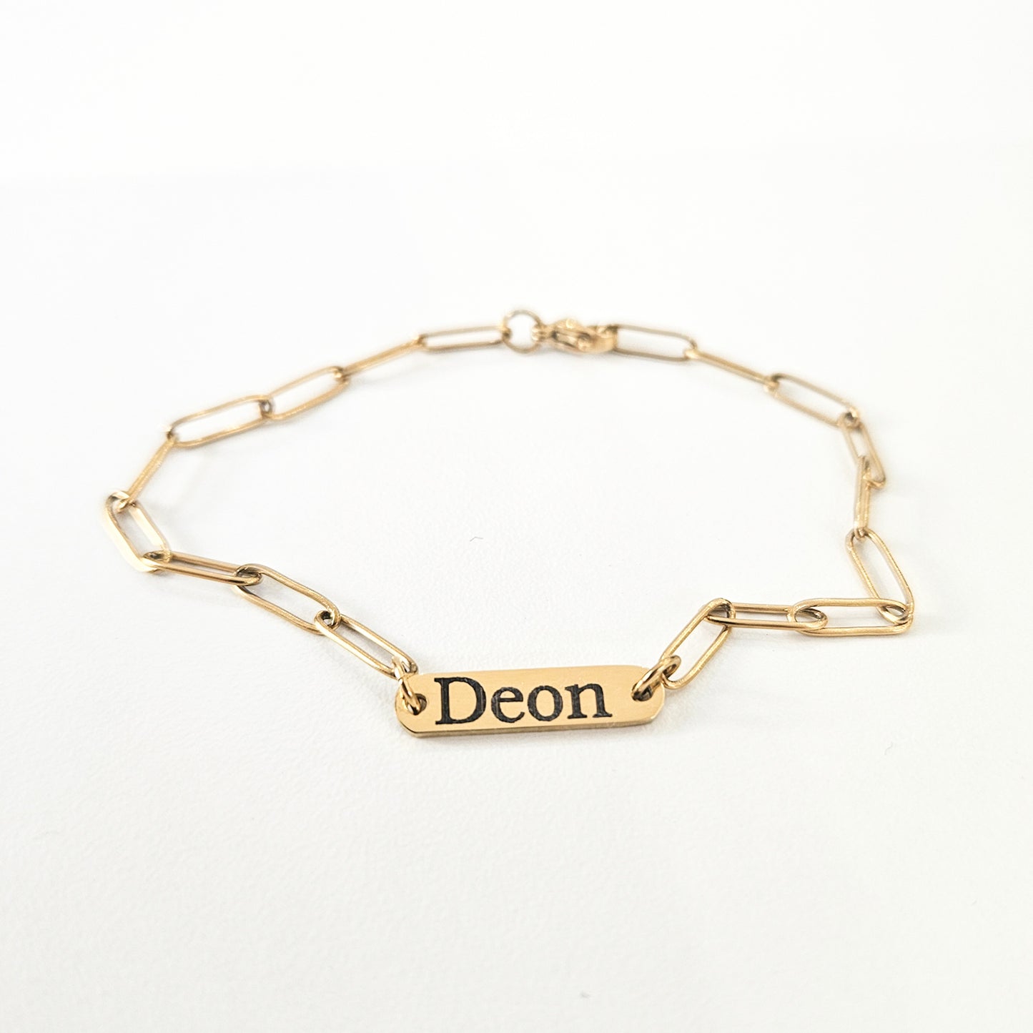 Tag Engraved Bracelet