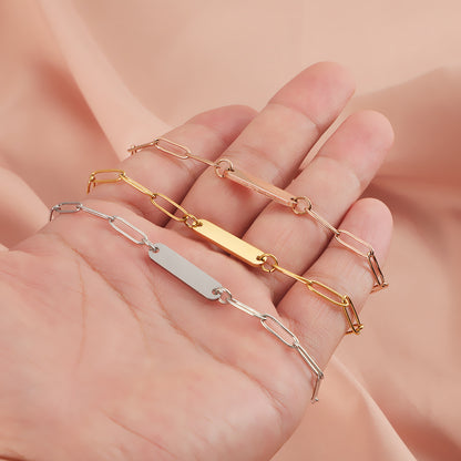 Tag Engraved Bracelet