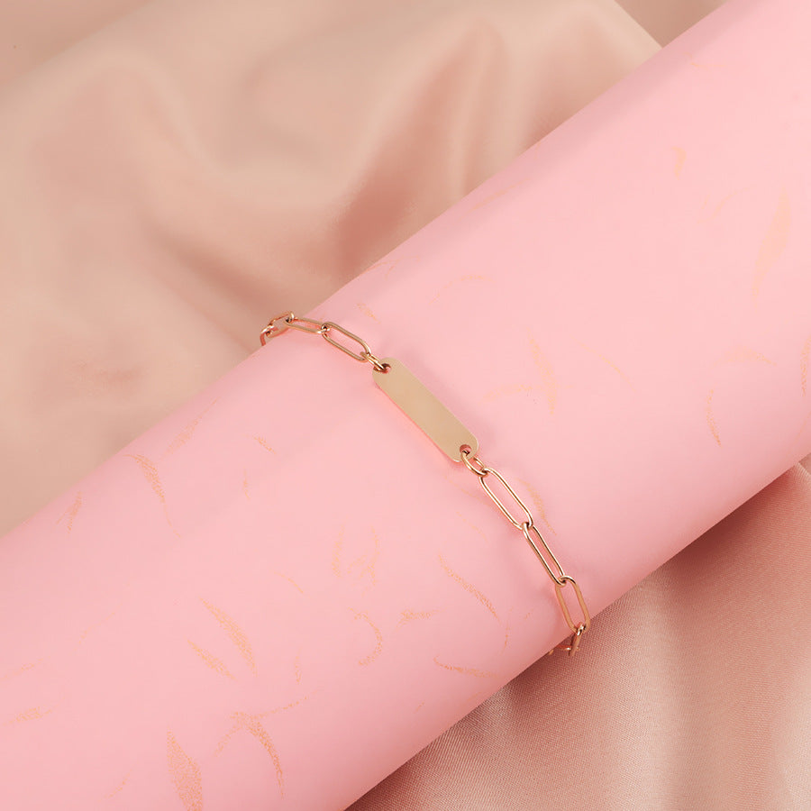 Tag Engraved Bracelet