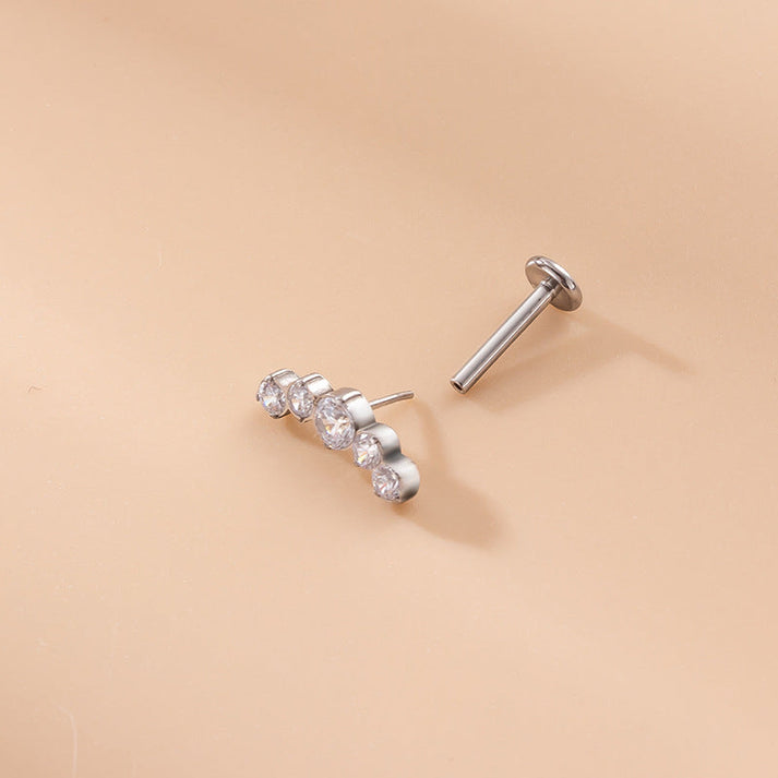 6mm Titanium Threadless Push-In Labret Back (1pc single)