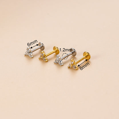 Three Little Gems | Flat Back Stud