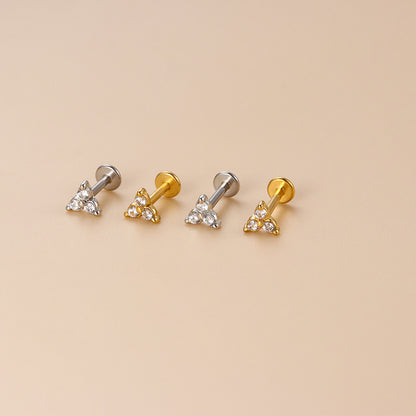 Three Little Gems | Flat Back Stud