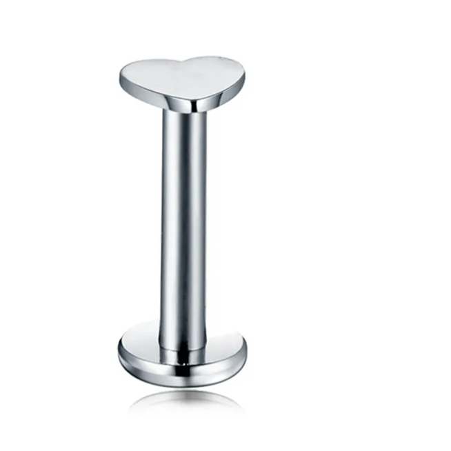 Tiny Heart | Stainless Steel Flat Back Stud